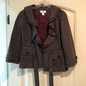 Loft Cropped Tweed Jacket